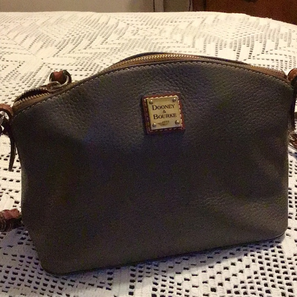 Dooney & Bourke Gray Leather Women's Bag